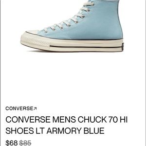 Mens size 8.5 Converse Chuck 70s